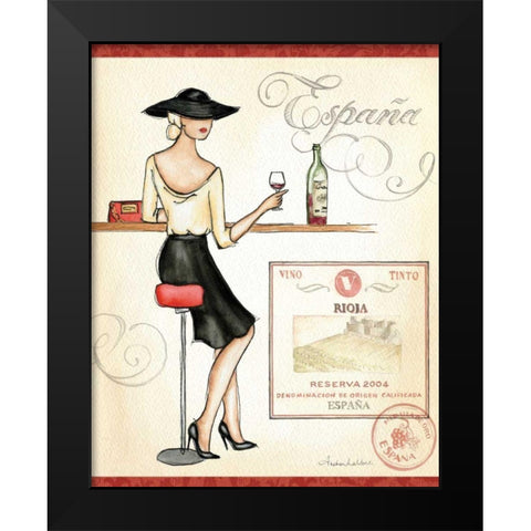 Wine Event I Black Modern Wood Framed Art Print by Laliberte, Andrea