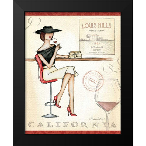 Wine Event II Black Modern Wood Framed Art Print by Laliberte, Andrea