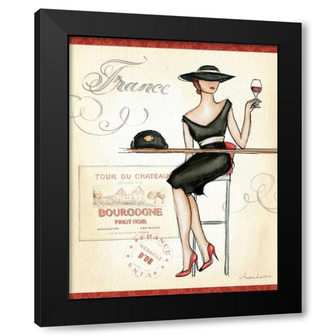 Wine Event III Black Modern Wood Framed Art Print with Double Matting by Laliberte, Andrea