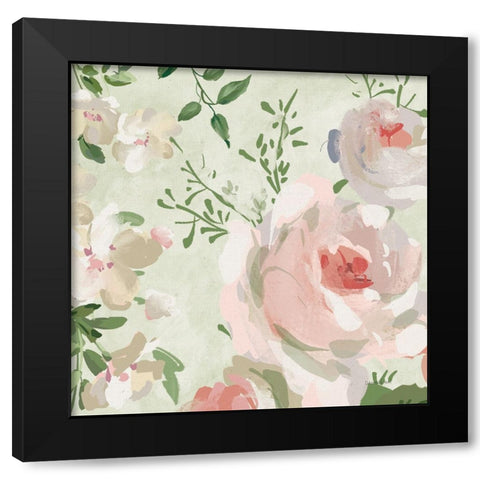 Impressionist Garden VI Black Modern Wood Framed Art Print with Double Matting by Nai, Danhui