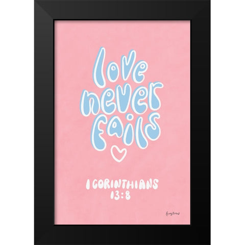 Good Words III Black Modern Wood Framed Art Print by Thorns, Becky