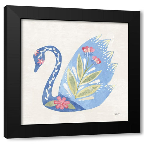 Folk Cottage IV Black Modern Wood Framed Art Print by Prahl, Courtney