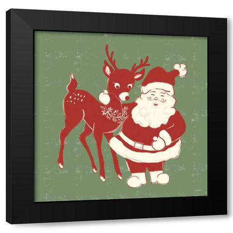 Christmas Nostalgia VII Black Modern Wood Framed Art Print by York, Leah