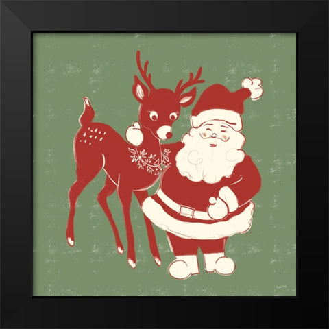 Christmas Nostalgia VII Black Modern Wood Framed Art Print by York, Leah