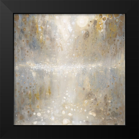 Gravity Black Modern Wood Framed Art Print by Nai, Danhui