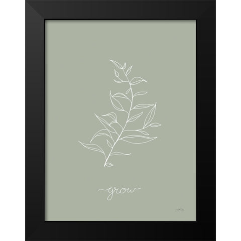 Delicate Wildflowers II Black Modern Wood Framed Art Print by Pete, Katrina