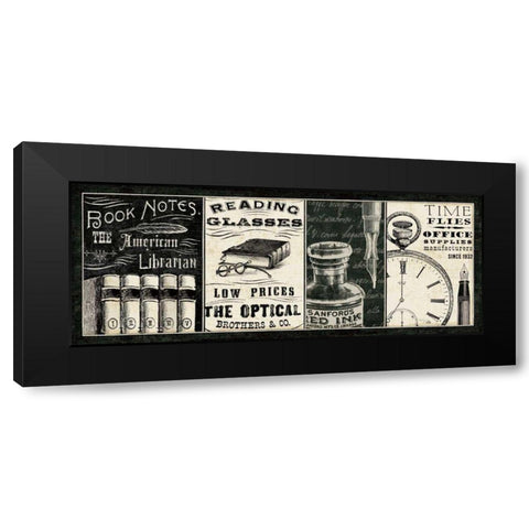 Librarian I Black Modern Wood Framed Art Print by Pela Studio