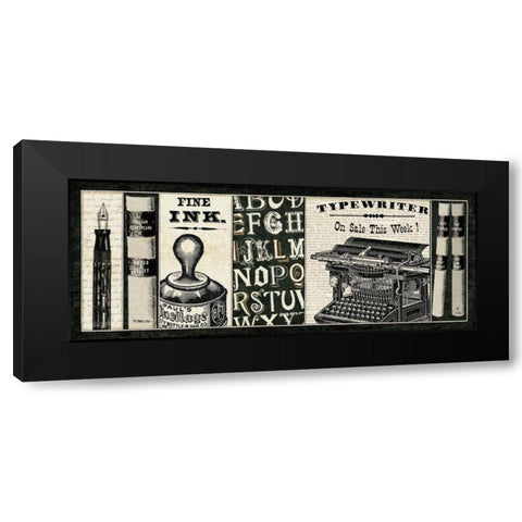 Librarian II Black Modern Wood Framed Art Print with Double Matting by Pela Studio