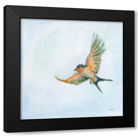 Barn Swallow Flight III Black Modern Wood Framed Art Print by Schlabach, Sue