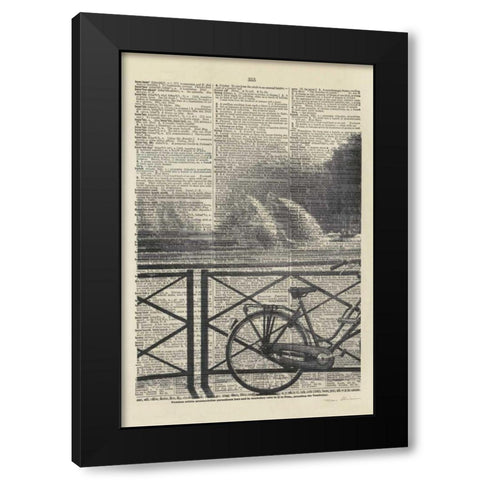 La Bicyclette I Crop Black Modern Wood Framed Art Print by Olivier, Marc