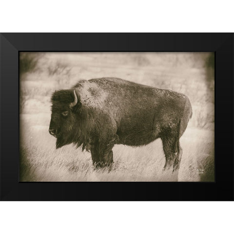Solitary Sepia Black Modern Wood Framed Art Print by Larson, Nathan