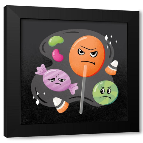 Hocus Pocus III Black Modern Wood Framed Art Print by Graham, Gia