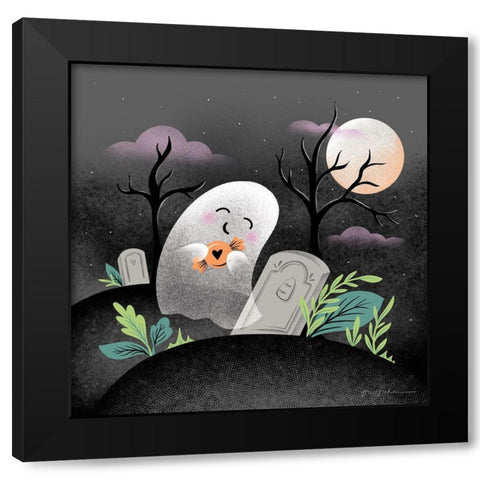 Hocus Pocus IV Black Modern Wood Framed Art Print by Graham, Gia