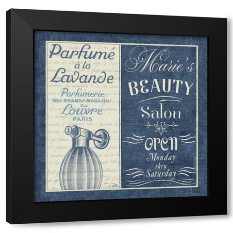Indulge Yourself Square I Black Modern Wood Framed Art Print by Pela Studio