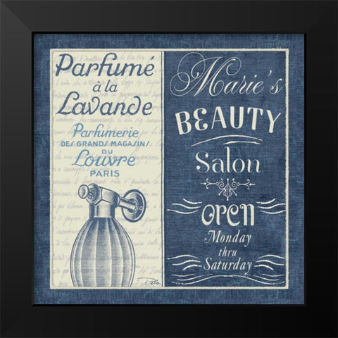 Indulge Yourself Square I Black Modern Wood Framed Art Print by Pela Studio