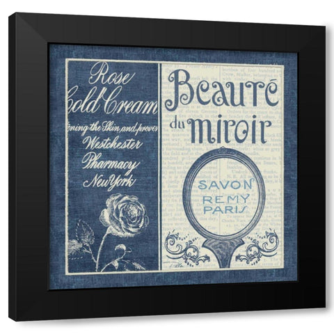 Indulge Yourself Square II Black Modern Wood Framed Art Print by Pela Studio