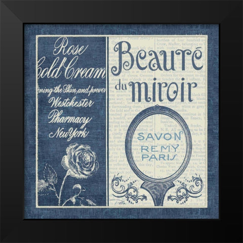 Indulge Yourself Square II Black Modern Wood Framed Art Print by Pela Studio