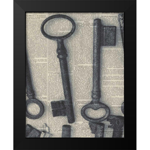 Parisian Keys I - Crop Black Modern Wood Framed Art Print by Olivier, Marc