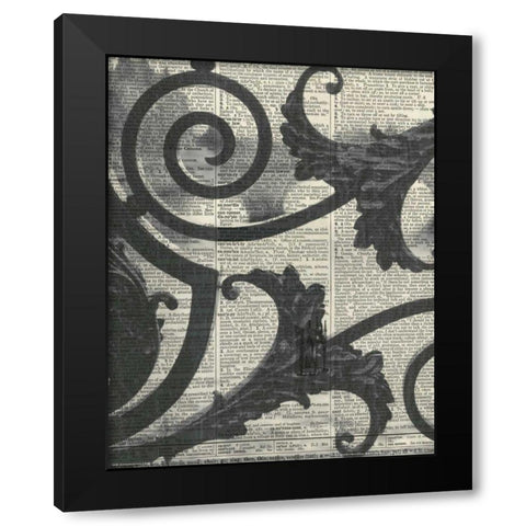 Architectural Paris II - Crop Black Modern Wood Framed Art Print with Double Matting by Olivier, Marc