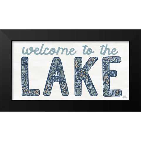 Lakeside Days IX Black Modern Wood Framed Art Print by Marshall, Laura