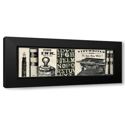 Librarian II Black Modern Wood Framed Art Print with Double Matting by Pela Studio