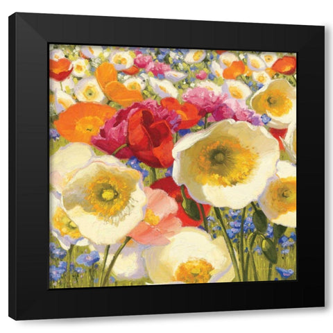 Sunny Abundance Black Modern Wood Framed Art Print with Double Matting by Novak, Shirley