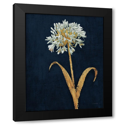 Shimmering Summer III Indigo Crop Black Modern Wood Framed Art Print with Double Matting by Wiens, James