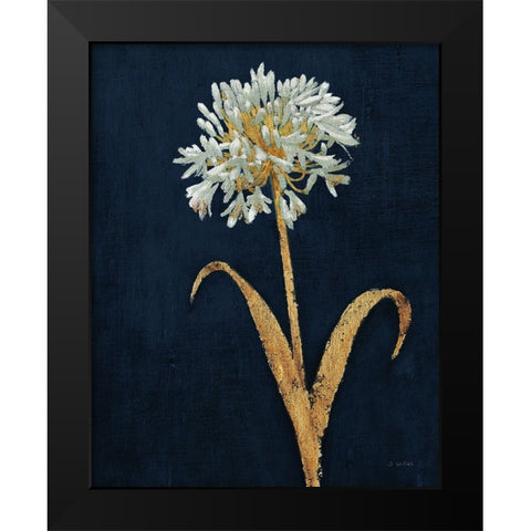 Shimmering Summer III Indigo Crop Black Modern Wood Framed Art Print by Wiens, James