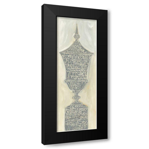 Scripted Urn I Black Modern Wood Framed Art Print with Double Matting by Tillmon, Avery