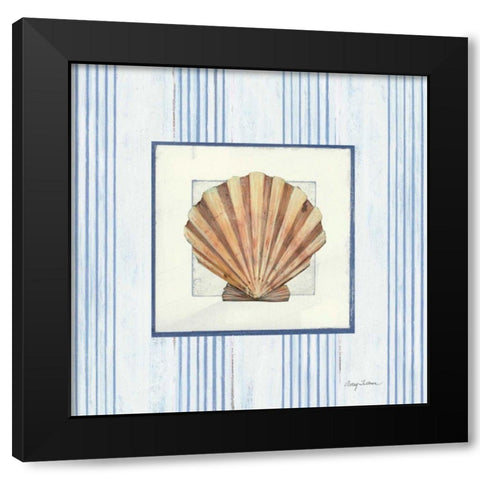 Sanibel Shell I Black Modern Wood Framed Art Print with Double Matting by Tillmon, Avery