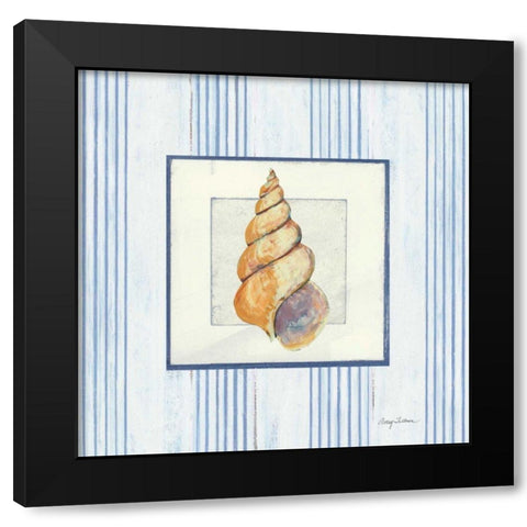 Sanibel Shell II Black Modern Wood Framed Art Print with Double Matting by Tillmon, Avery