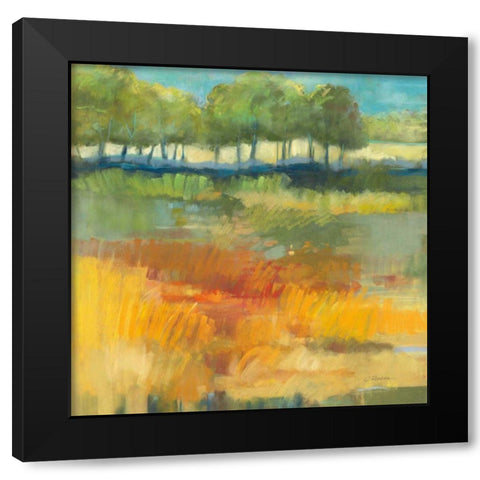 Late Summer Landscape I Black Modern Wood Framed Art Print with Double Matting by Rowan, Carol