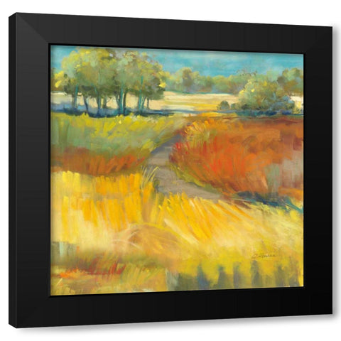 Late Summer Landscape II Black Modern Wood Framed Art Print with Double Matting by Rowan, Carol