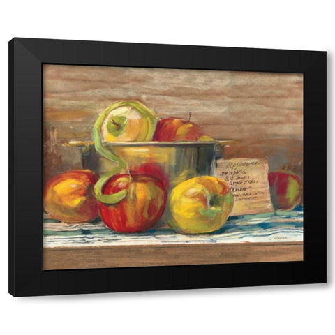 Applesauce Black Modern Wood Framed Art Print with Double Matting by Rowan, Carol