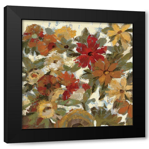 Expressive Garden II Black Modern Wood Framed Art Print with Double Matting by Vassileva, Silvia