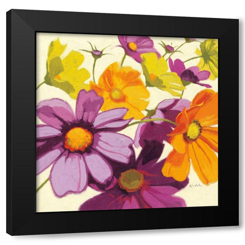 Cosmos I Black Modern Wood Framed Art Print with Double Matting by Novak, Shirley