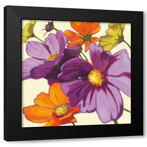 Cosmos II Black Modern Wood Framed Art Print by Novak, Shirley