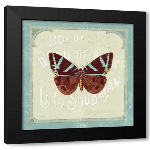 Parisian Butterfly II Black Modern Wood Framed Art Print by Schlabach, Sue