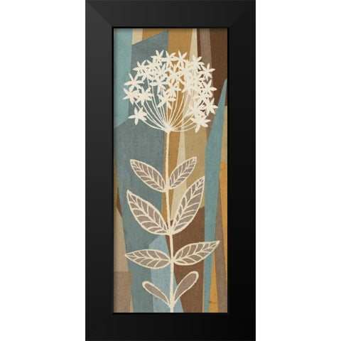 Pieces of Nature IV Black Modern Wood Framed Art Print by Pela Studio