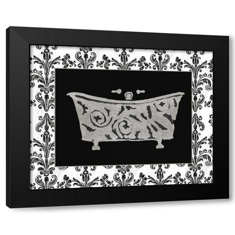 Paris Hotel Tub IV Black Modern Wood Framed Art Print with Double Matting by Glass, Susan Eby