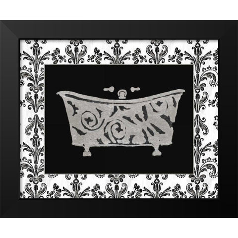 Paris Hotel Tub IV Black Modern Wood Framed Art Print by Glass, Susan Eby