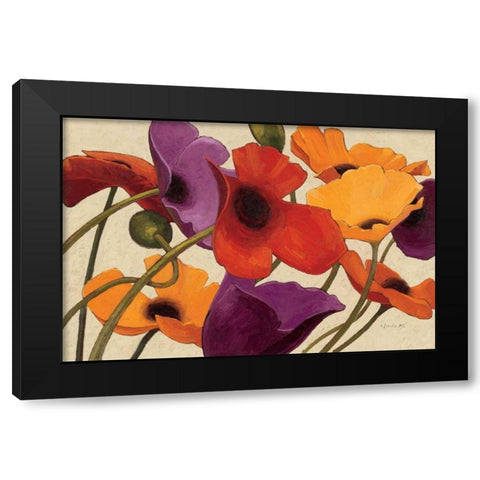 Up Three Black Modern Wood Framed Art Print with Double Matting by Novak, Shirley