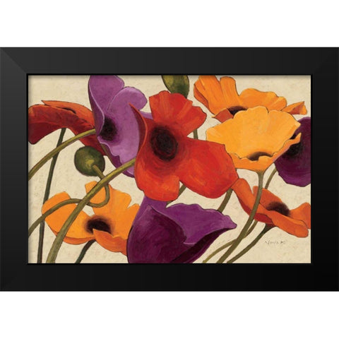 Up Three Black Modern Wood Framed Art Print by Novak, Shirley