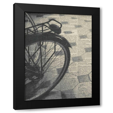 La Bicyclette III Black Modern Wood Framed Art Print by Olivier, Marc