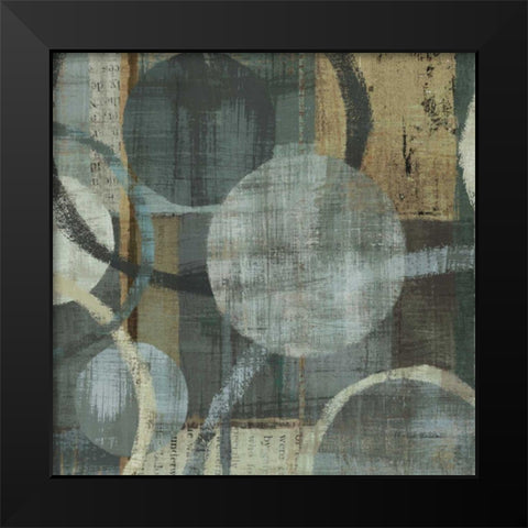 Metalic Tranquility I Black Modern Wood Framed Art Print by Mullan, Michael