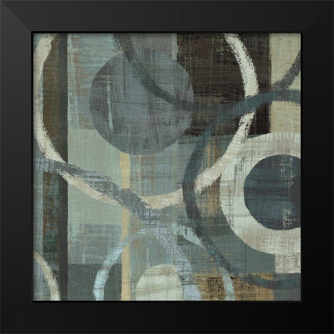 Metalic Tranquility II Black Modern Wood Framed Art Print by Mullan, Michael