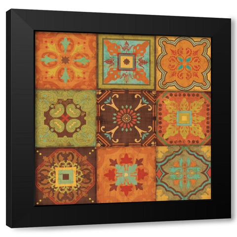 From India III Black Modern Wood Framed Art Print with Double Matting by Pela Studio