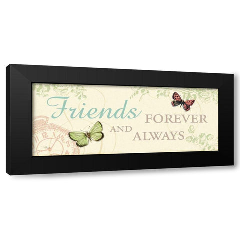 Time Flies IV Black Modern Wood Framed Art Print by Pela Studio