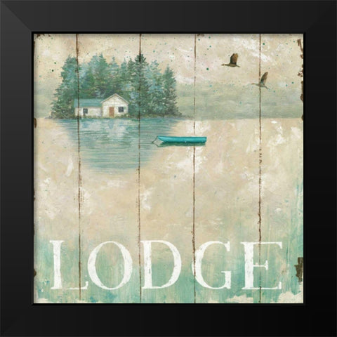 Waterside Lodge II Black Modern Wood Framed Art Print by Brissonnet, Daphne