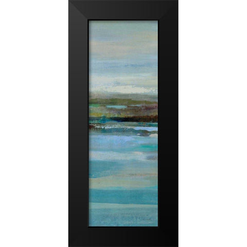 Northern Shore Panel II Black Modern Wood Framed Art Print by Vassileva, Silvia